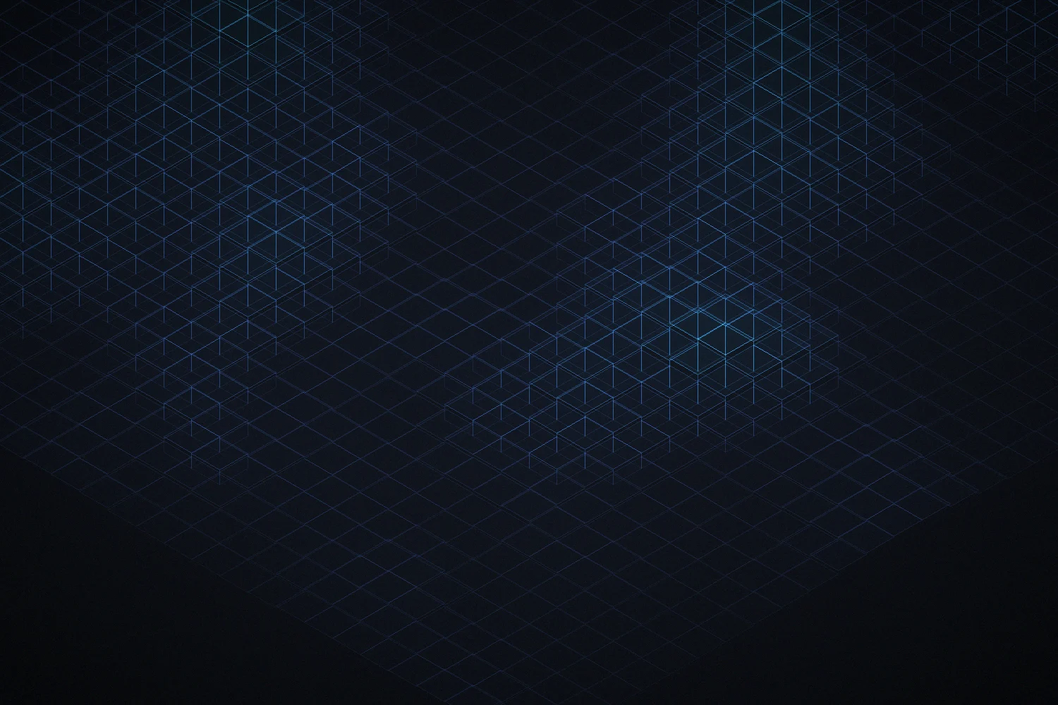 Abstract isometric lattice representing managed infrastructure.
